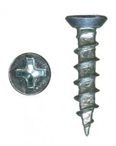 # 6-13 X 1/2" Phillips Undercut Flat Head Coarse Thread Zinc Plated Screws (#5 Head O.D.) Sold In Box 1000
