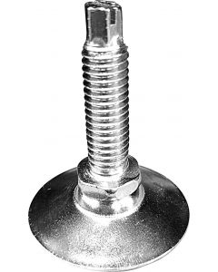 Zinc Plated Adjustable Furniture Glide 1.4" Screw Length 1-1/2" Diameter Base