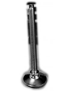 Zinc Plated Adjustable Furniture Glide 4-1/2" Screw Length 1-1/2" Diameter Base