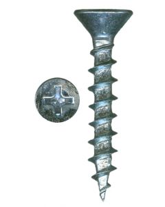 # 8-11 X 1" Phillips Flat Head Coarse Thread Zinc Plated Screws Sold In Box 100
