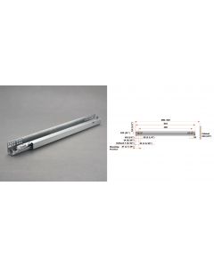 Salice  Futura 21" Full Extension Under Mount Push Open Drawer Slide  A7557/533