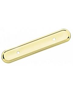 Amerock BP759-3 3 in Polished Brass Center Backplate Pull 