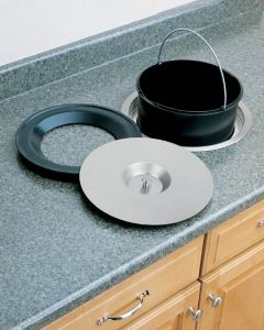 11 Liter Waste Container with Stainless Steel Lid 8-060-11SS