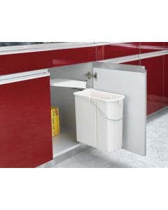 20 Liter Pivot-Out Waste Container  White 8-700411-20