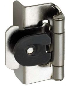 Sterling Nickel Double Demountable 1/2" Overlay Hinge by Amerock sold as Pair, SKU: CMR8704G9