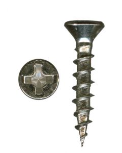 # 6-13 X 1/2" Phillips Flat Head Coarse Thread Nickel Plated Screws Sold In Box 1000