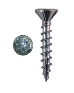 # 8-11 X 1" Phillips Head With Nibs Under Head Coarse Thread Type17 Zinc Plated Screws Sold In Box 11000