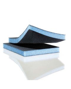 Hermes SPECIAL BUY! 1/2" X 3-7/8" X 4-7/8" 180 Grit Silicon Carbide Sanding Sponge, Black, double-sided Sold In Each - 90550-180-6005819