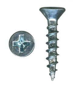 # 6-13 X 5/8" Phillips Flat Large Head Coarse Thread Zinc Plated Screws (Head Od = .275) Sold In Box 25000