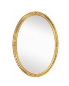 Oval Mirror with Gold Filigree Trim 17" x 25", SKU: 9997-121