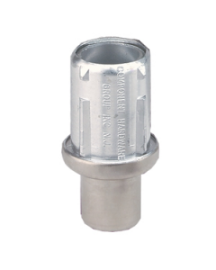 A10-0852 1-1/2" Round Stainless Steel Clad 2000 lb Leg Foot Insert