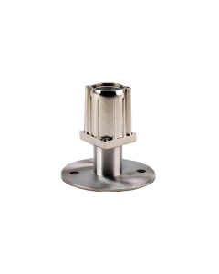 A14-0654 1-1/2" Flange Stainless Steel Clad 2000 lb Leg Foot Insert