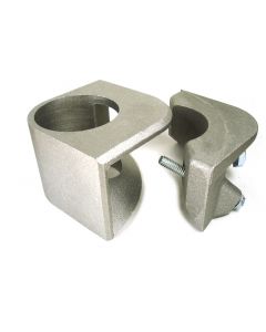 Quick Corner for 1-1/2" OD Tube Shelf Bracket  Raw Aluminum - A37-2010