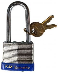 2" x 13/16" Long Shackle Laminated Steel Padlock