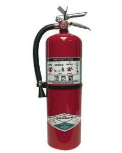 Amerex® 11 Pound Halotron® I 1A:10B:C Fire Extinguisher For Class A, B And C Fires With Chrome Plated Brass Valve, Wall Bracket, Hose And Nozzle