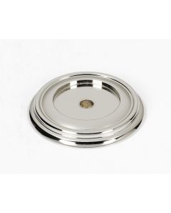 Polished Nickel 1-1/2" [38.00MM] Backplate for Knobs by Alno - A616-38-PN