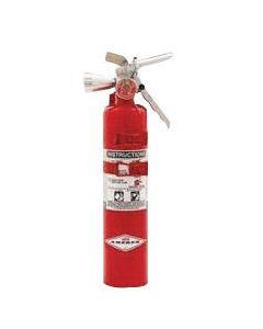 Amerex® 2.5 Pound Halotron® I 2-B:C Fire Extinguisher For Class B And C Fires With Anodized Aluminum Valve, Aircraft Bracket And Nozzle