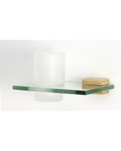 Polished Brass 6-11/16" [170.00MM] Tumbler with Holder by Alno - A6570-PB
