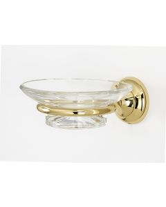 Polished Brass 4-5/16" [109.70MM] Soap Dish / Holder by Alno - A6630-PB