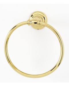 Polished Brass 6" [152.50MM] Towel Ring by Alno - A6740-PB