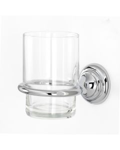 Polished Chrome  Tumbler with Holder by Alno - A6770-PC