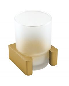 Satin Brass 2-3/4" [69.85MM] Tumbler with Holder by Alno - A6875-SB