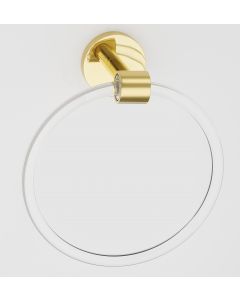 Polished Brass 6" [152.50MM] Towel Ring by Alno - A7240-PB