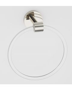 Polished Nickel 6" [152.50MM] Towel Ring by Alno - A7240-PN