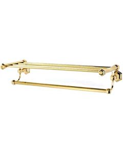 Polished Brass 24" [609.60MM] Towel Rack by Alno - A7726-24-PB