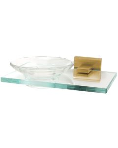 Satin Brass 6-3/4" [171.45MM] Soap Dish / Holder by Alno - A8430-SB