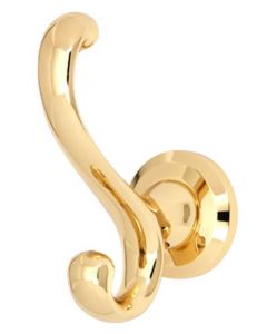 Polished Brass 1-3/4" [44.50MM] Robe Hook by Alno sold in Each - A8699-PB
