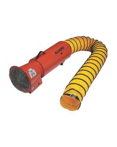 Allegro® 36" X 13 5/8" X 15" 1275 cfm 1/3 hp 120 VAC 3 A Motor Cold Rolled Steel Electric Axial Blower With Canister And 8" X 25' Statically Conductive Duct