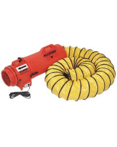 Allegro® 32" X 13 1/2" X 14 1/2" 831 cfm 1/3 hp 115 VAC 3 A Motor Polyethylene Com-Pax-Ial Blower With Canister And 8" X 15' Duct
