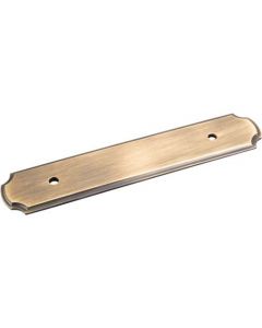 Antique Brushed Satin Brass 6" [152.50MM] Backplate for Pull by Jeffrey Alexander sold in Each - B812-96ABSB