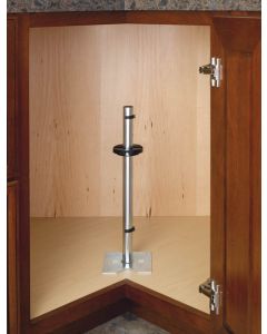 Bottom Mount Hardware with Wall Hub (1 Shelf Set) Bulk - 12 Zinc