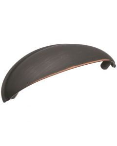 Oil Rubbed Bronze 3" Cup Pull, Ravino by Amerock - BP22094ORB