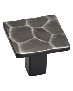 Gunmetal 30mm Square Knob, Kamari by Amerock - BP36821GM