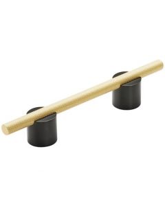 Matte Black/Matte Gold 96mm Pull - Transcendent by Amerock - 741496MBMG