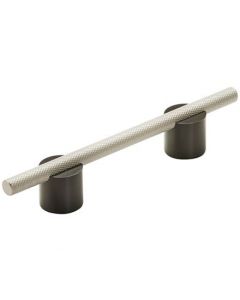 Matte Black/Silver Champagne 96mm Pull - Transcendent by Amerock - 741496MBSC