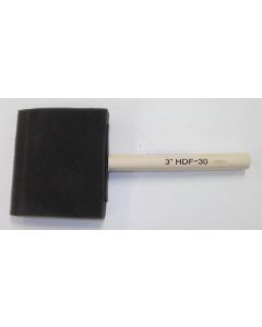 Foam Brush 3", wood handle   BR-3FW