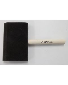 Foam Brush 4", wood handle   BR-4FW