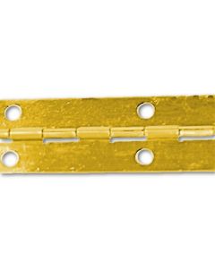 Brass Continuous Piano Hinge 1-1/2in.x6'x.040in. - Discontinued