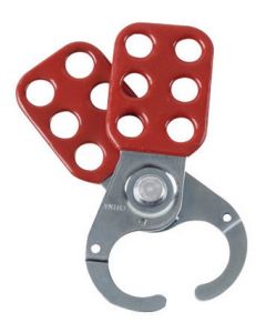 Brady® Red Vinyl Coated High Tensile Steel Lockout Hasp With 1" Jaw