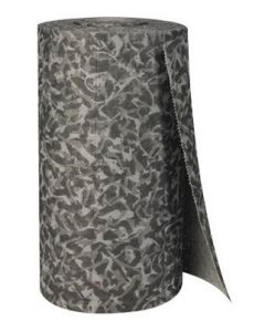 Brady® 30" X 150' SPC™ BattleMat™ Gray 2-Ply Polypropylene Double Perforated Heavy Duty Camoflage Sorbent Roll, Perforated Every 15" And Up The Center