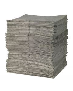 Brady® 15" X 19" SPC™ GP™ Gray 1-Ply Meltblown Polypropylene Dimpled Light Weight Sorbent Pad (100 Per Bag)