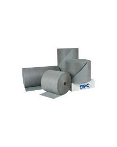 Brady® 15" X 300' SPC™ Gray 2-Ply Meltblown Polypropylene Dimpled Medium Weight High Traffic Sorbent Roll, Perforated Every 15"