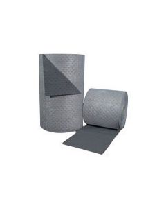 Brady® 30" X 150' SPC™ Gray 2-Ply Meltblown Polypropylene Dimpled Heavy Weight High Traffic Sorbent Roll, Perforated Every 15" And Up The Center