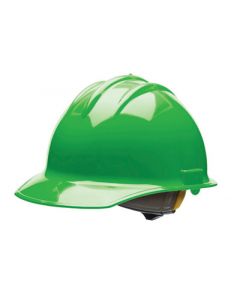 Bullard® Green Classic C30 3000 Series HDPE Cap Style Hard Hat With 6 Point Ratchet Suspension, Accessory Slots, Absorbent Cotton Brow Pad, And Chin Strap Attachment