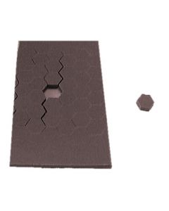 Brown Hex Bumper Polyurethane Foam 2.77MMX7.94MM Soft Durometer Pack 5000