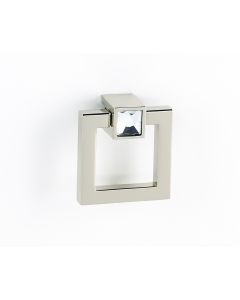 Crystal On Polished Nickel Large Convertibles Ring Pull Mount by Alno sold in Each - C2671-PN